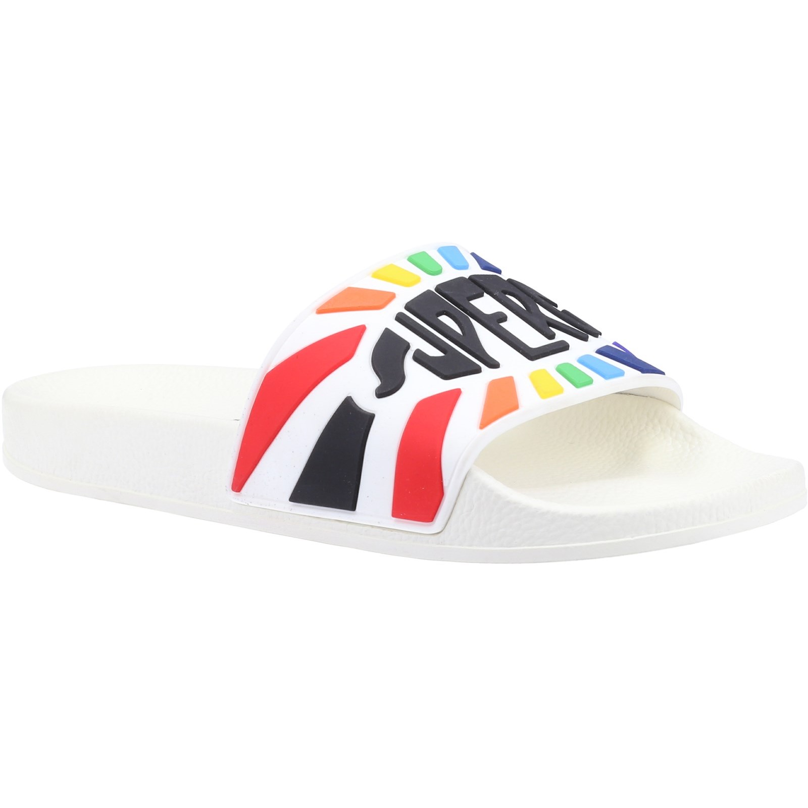 Slide Multicolour Logo Sandals
